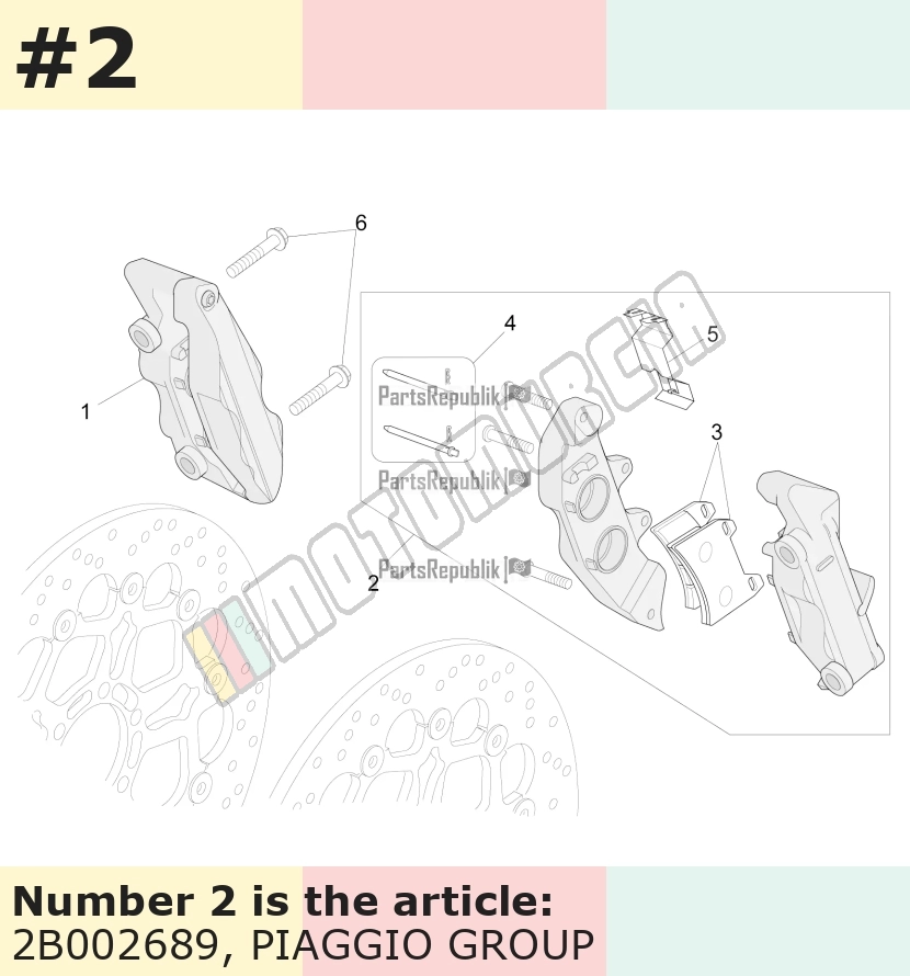 Brake Caliper front, left