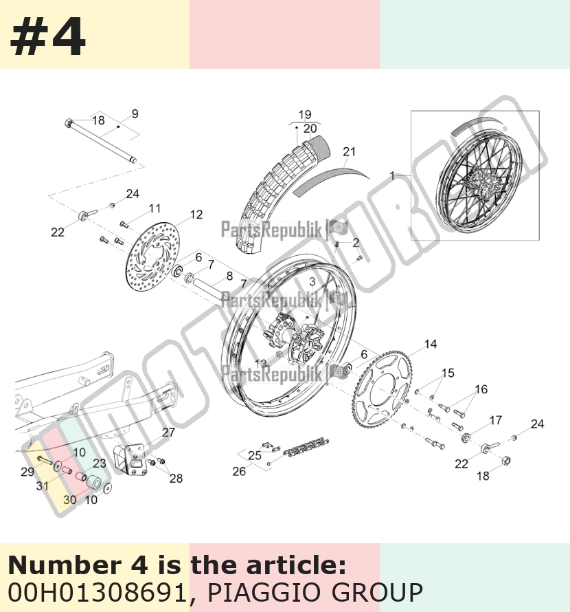 Speiche Länge: 21,9cm, Stärke: 3,50 mm