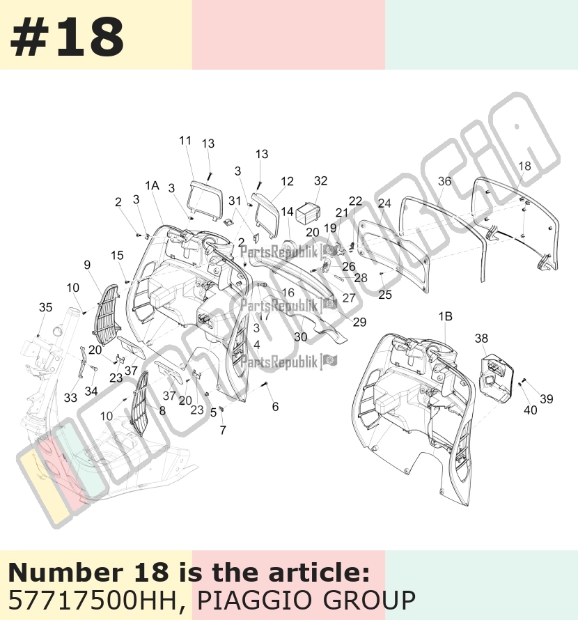 Gepäckfachklappe, grau, Suffix: HH_grau 791/B