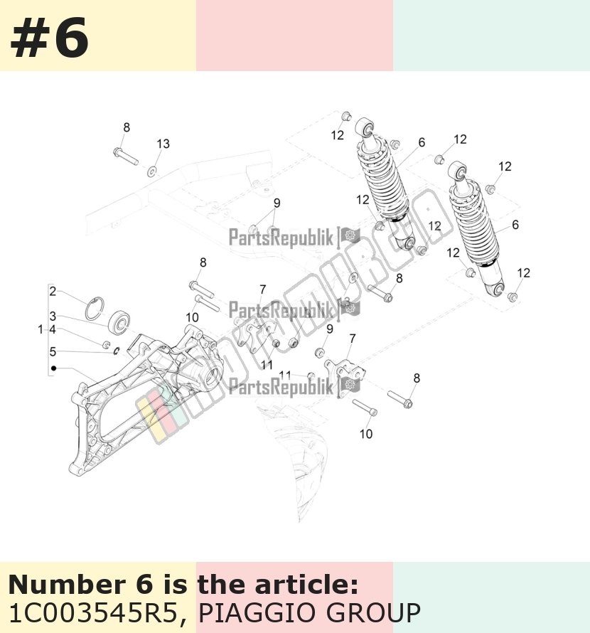 Choques traseros, contenido: 1 stk