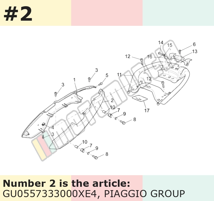 Carénage latéral, gauche, argent, Suffixe et code couleur Piaggio: XE4_argent crowd