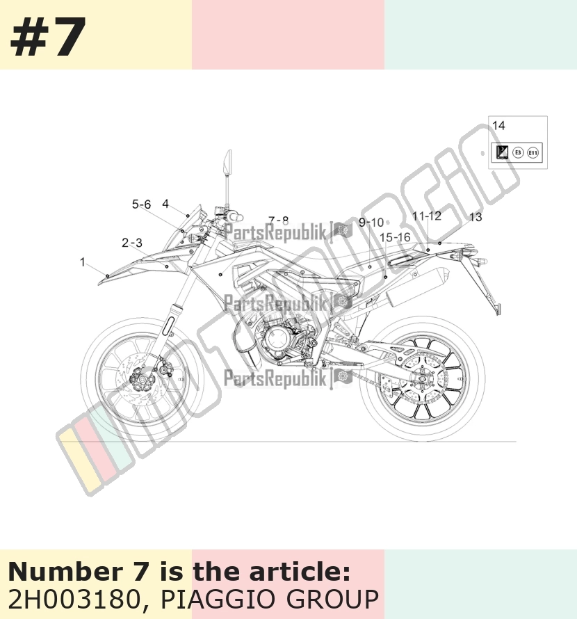 Dekor, Motiv: Gilera, rechts