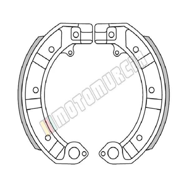 Brake pads set without spring 150x24,
