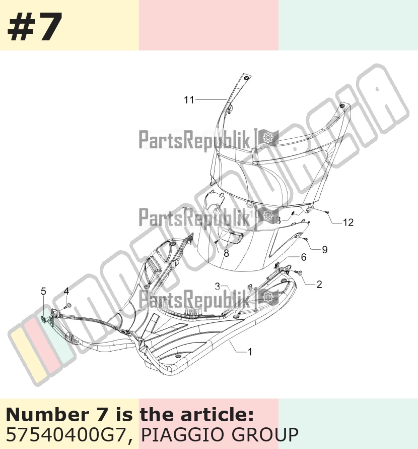 Trappe d'inspection, gris, Suffixe et code couleur Piaggio: G7_gris scuro 529