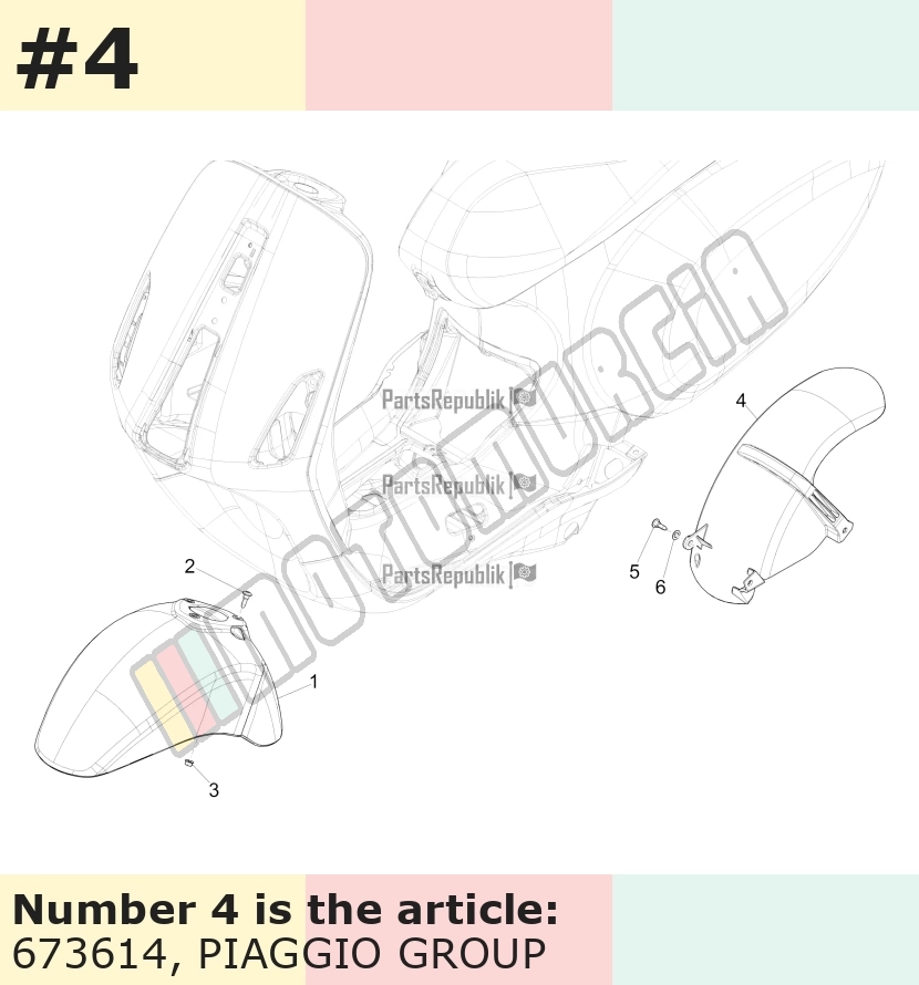 Mudguard posteriore