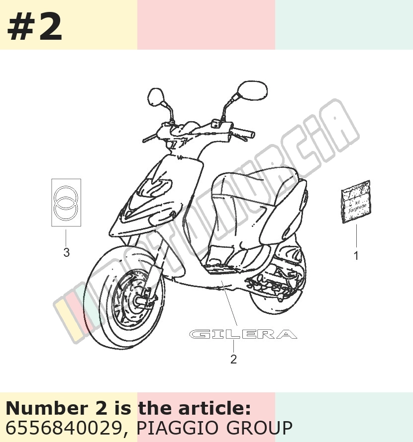 Placa de spoiler "gilera"