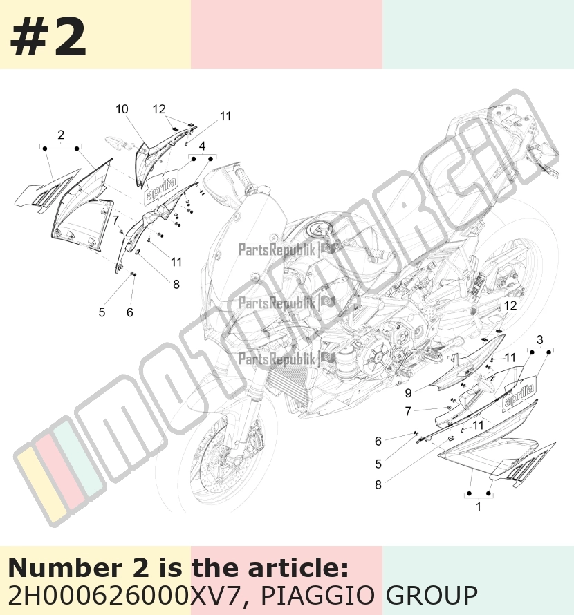 Cache/entourage/habillage, droit, vert, Suffixe et code couleur Piaggio: XV6_vert militaire 333/A