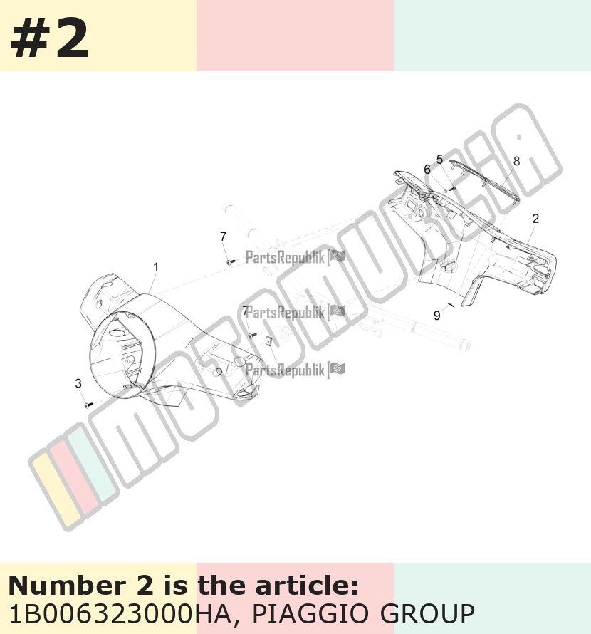 Lenkerverkleidung, hinten, silber, Suffix: HA_silber / dolomiti / 770/B