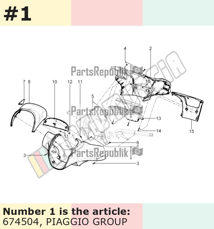 Handlebar Fairing, front, (USA)