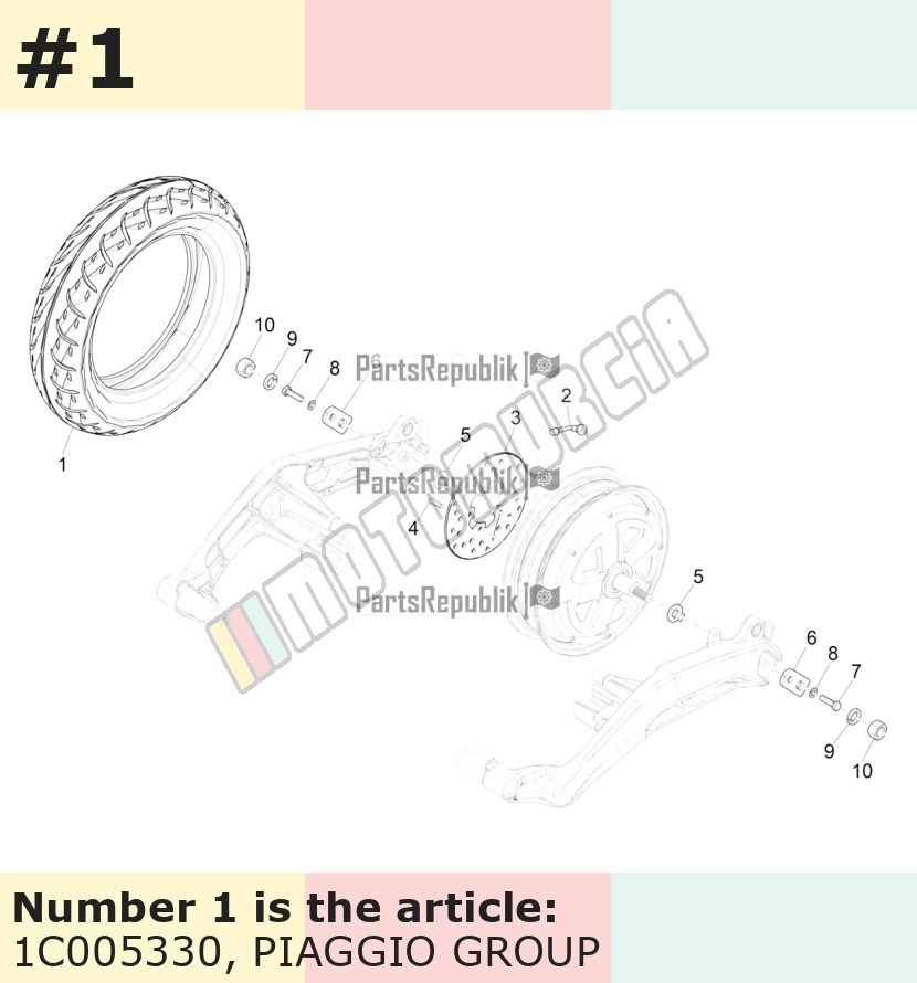 Pneu 100/80-10, 58TL