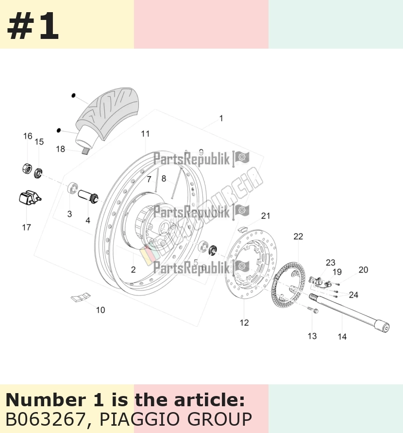 Rim Complete 3,50x17, tył