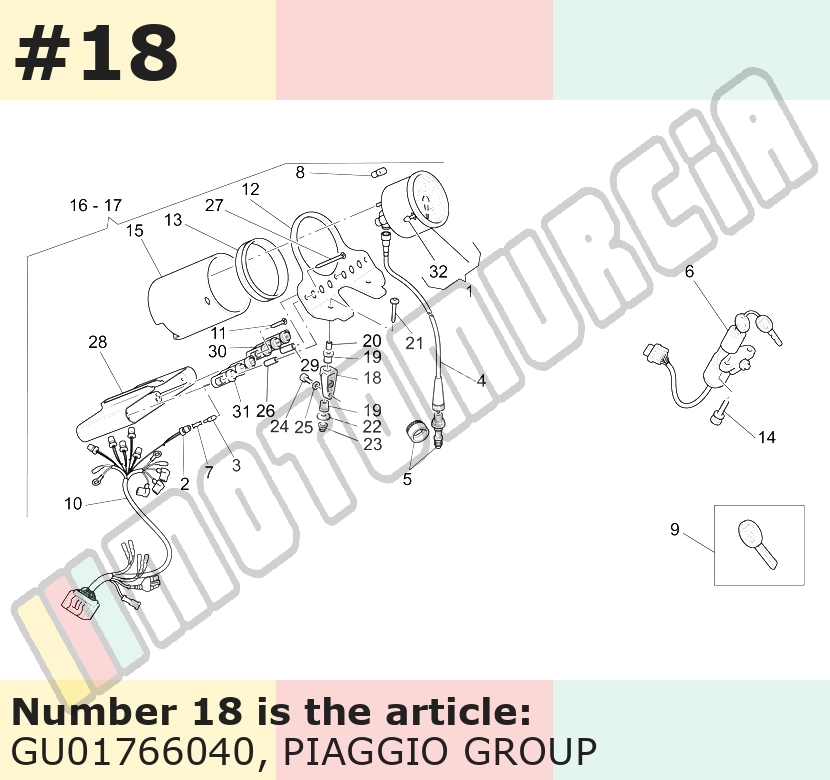 Fixation pour instruments de cockpit
