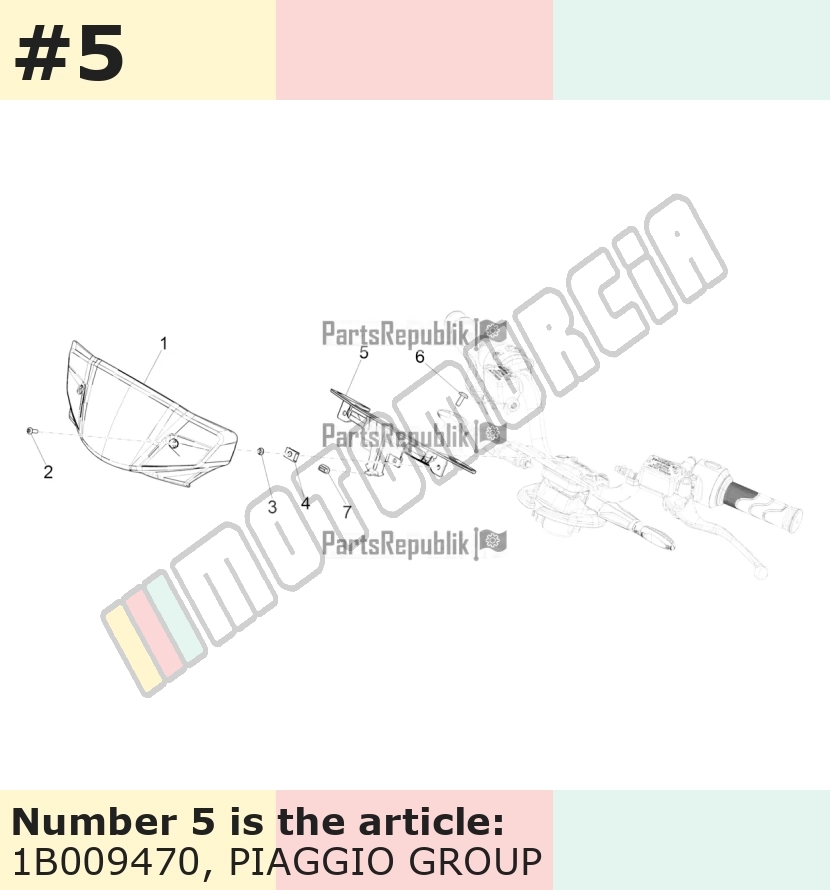 Bracket for handlebar fairing