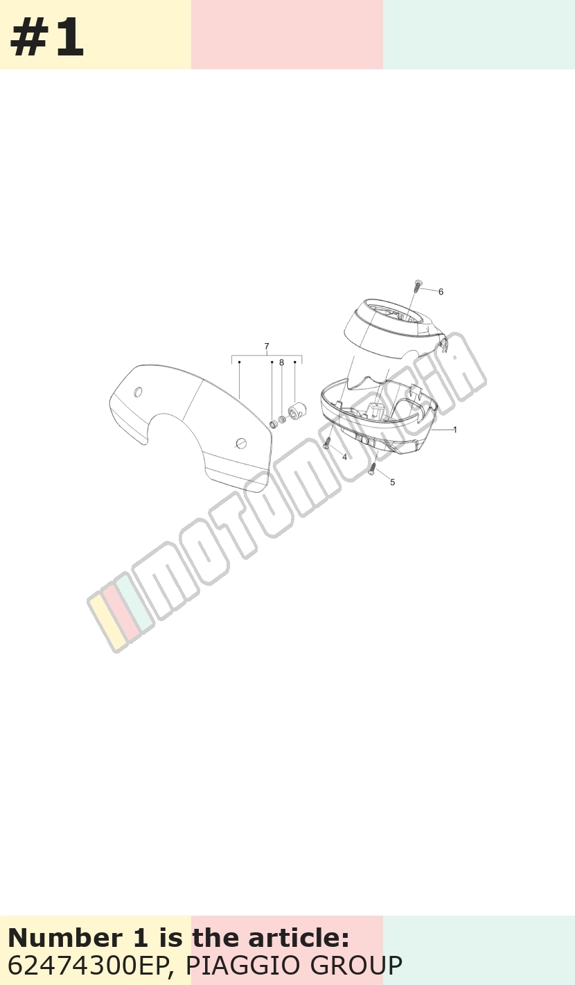 Revêtement, bas, anthracite, Suffixe et code couleur Piaggio: EP_gris avion 780/A