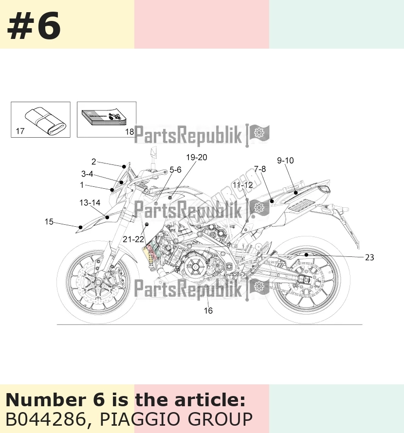 Dekor, Motiv: Aprilia, links