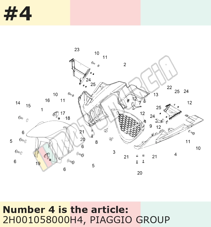 Verkleidung, mit Dekor silber, Suffix: H4_grau matt 760/B