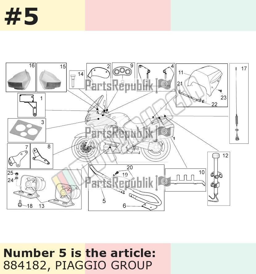 Arceau de protection droit, noir