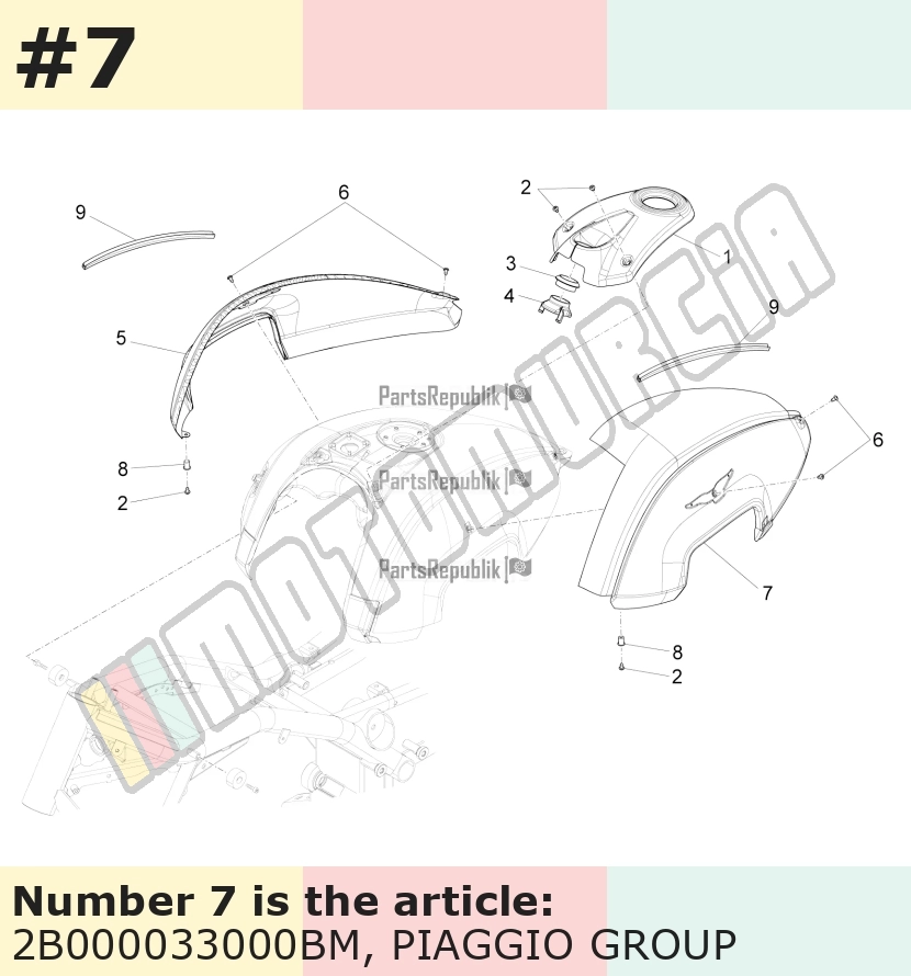 Tankabdeckung, mit Dekor links, weiß, Suffix: BM_bianco diamant 525