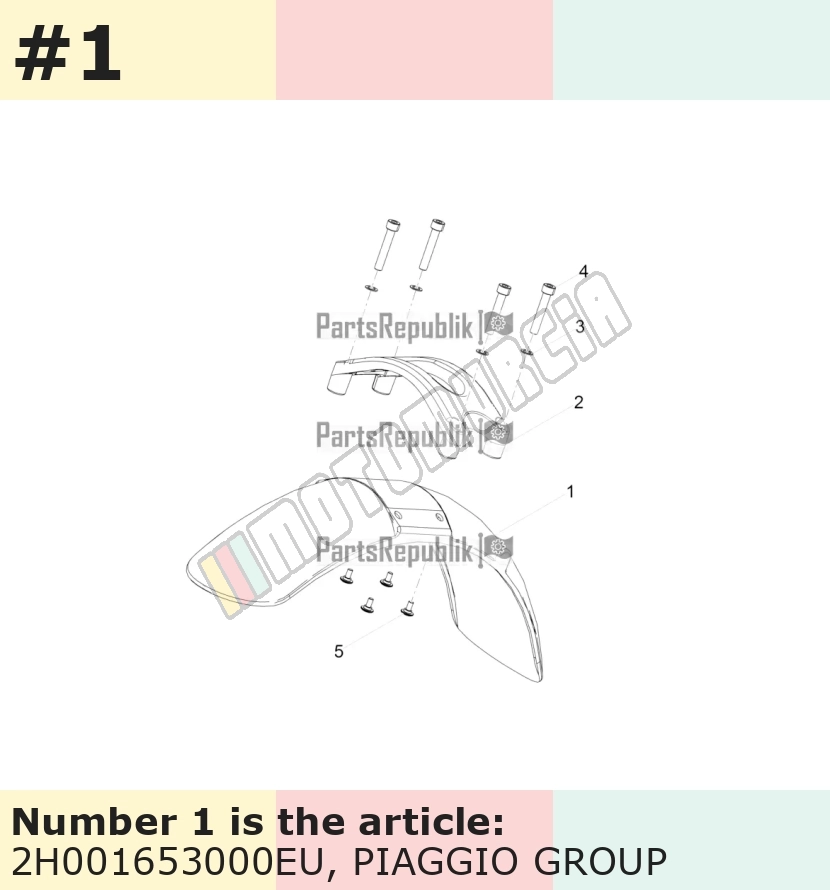 Mudguard with decals, front, silver, Suffix: EU_grey pulsar 711/B
