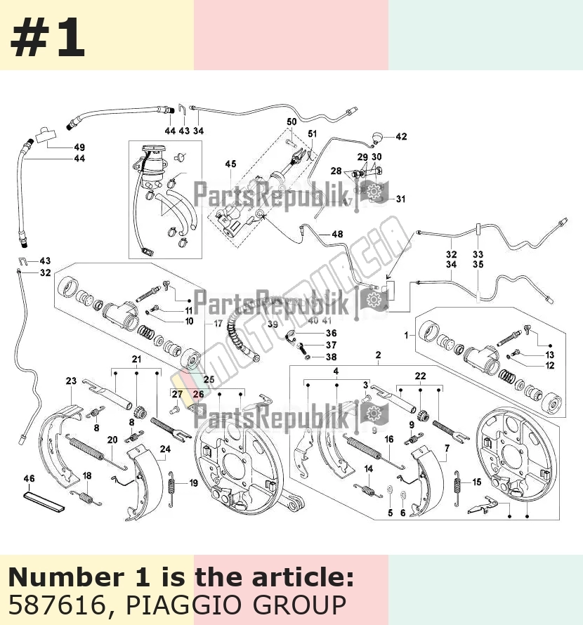 Front cylinder hamulca kół