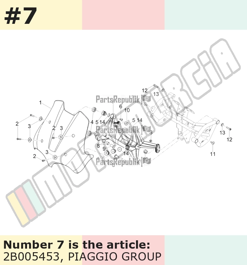 Bracket for windscreen