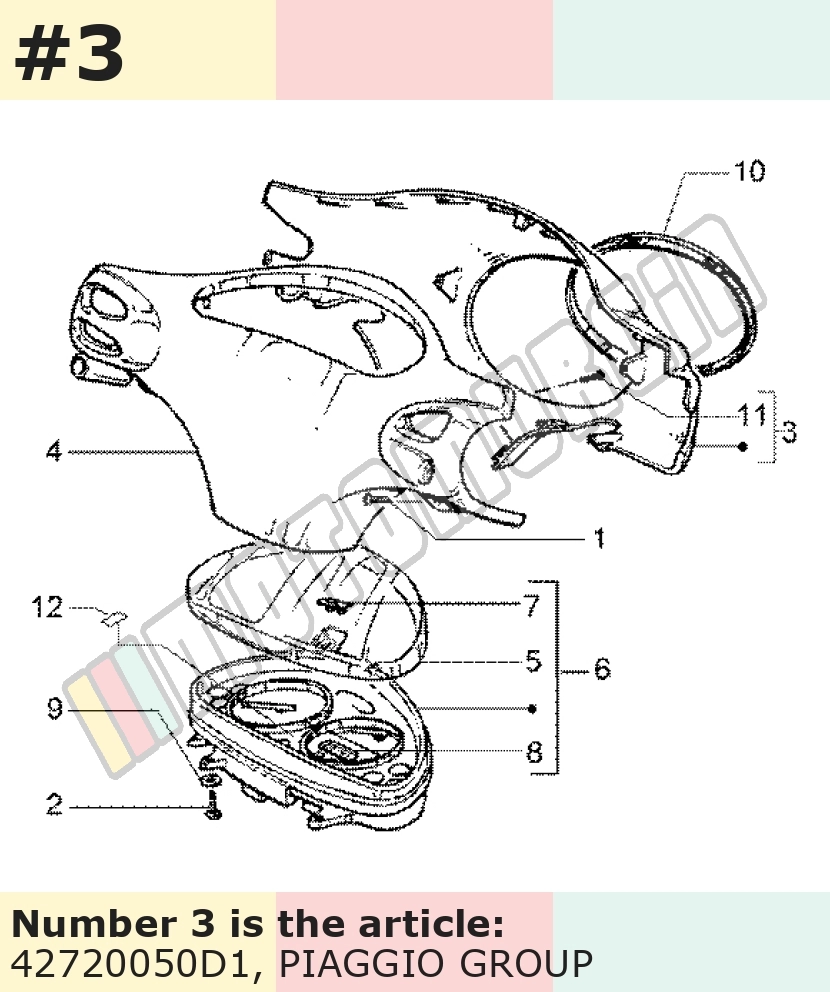 Handlebar Fairing, front, blue, Suffix: D1_blue cobalt 251