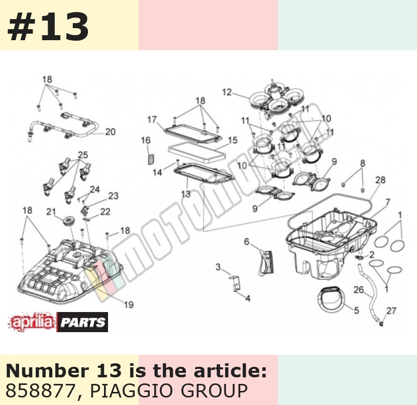 Frame, for air filter, bottom