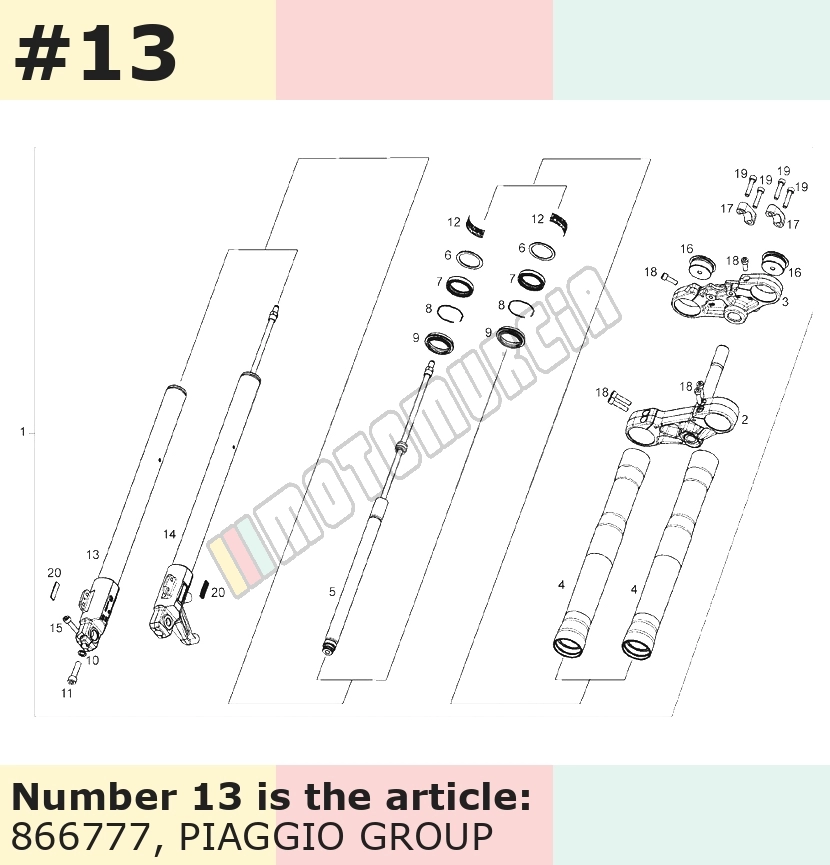 Gabelrohr links