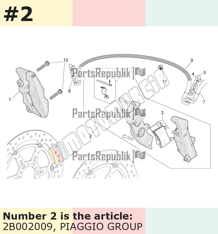 Brake Caliper front, left
