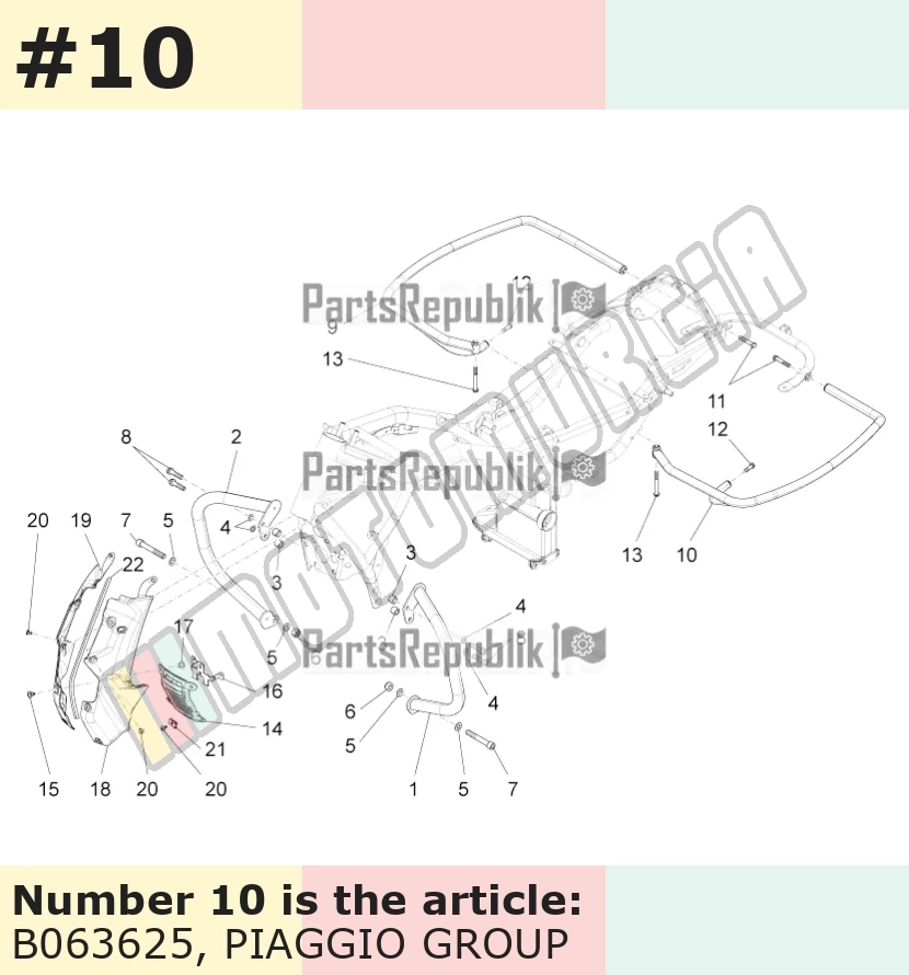 Arceau de protection gauche