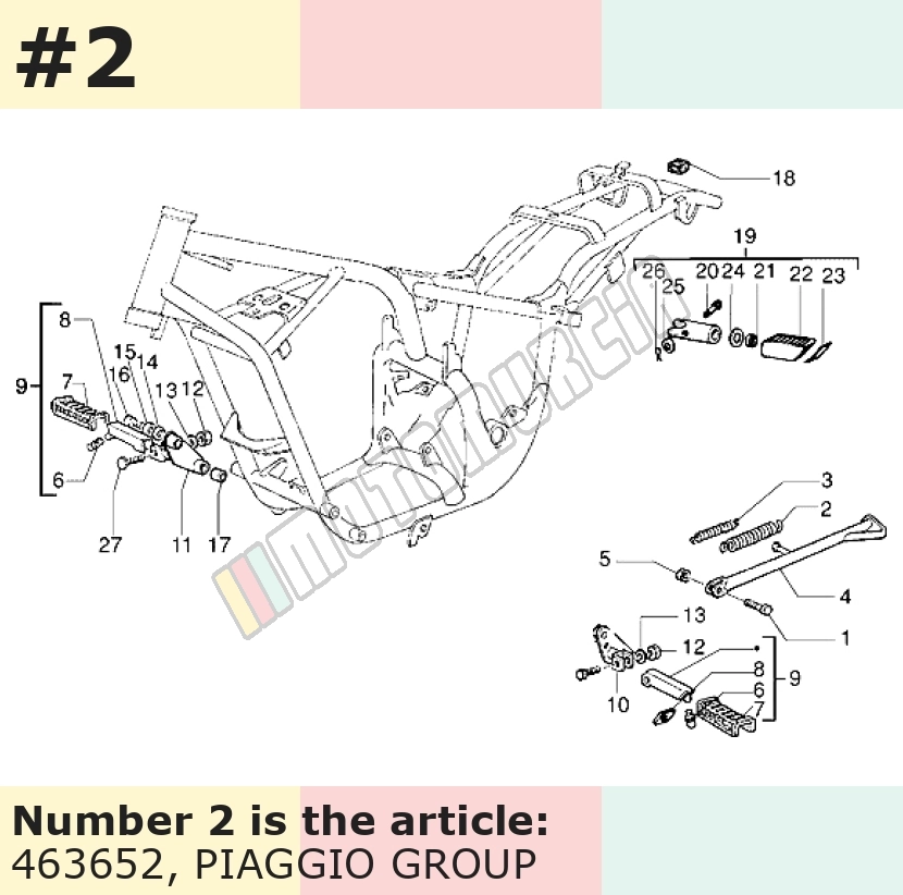 Spring for side stand