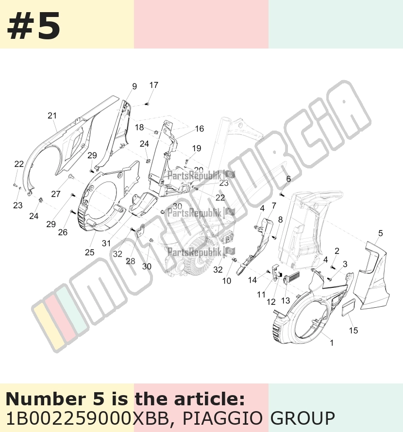 Abdeckung, links, beige, Suffix: XBB_beige 509/A