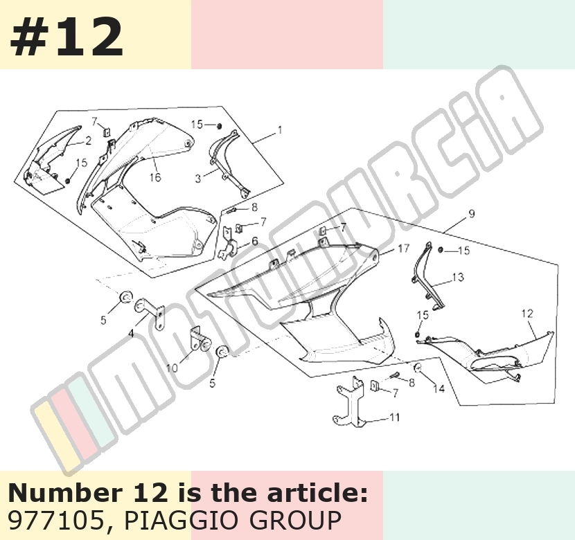 Bracket for indicators, front, left