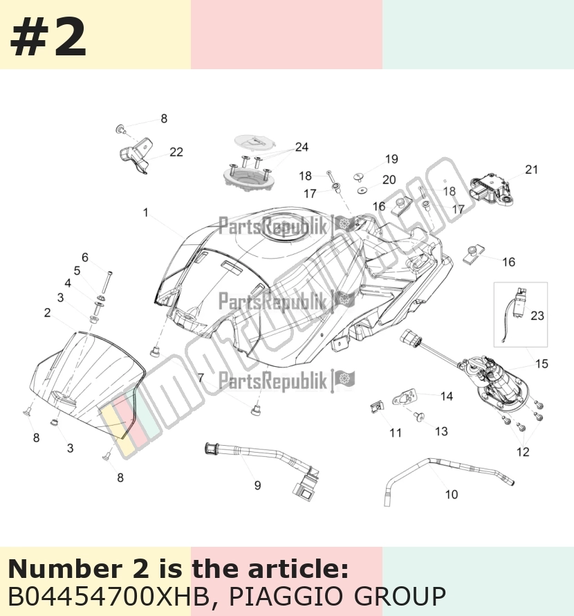 Tankabdeckung, grau, Suffix: XHB_grau