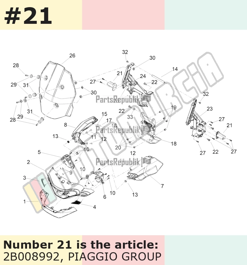 Bracket for indicators, rear
