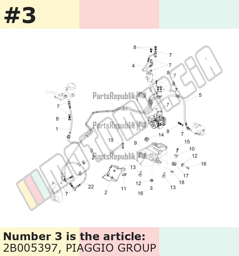 Brake line, front