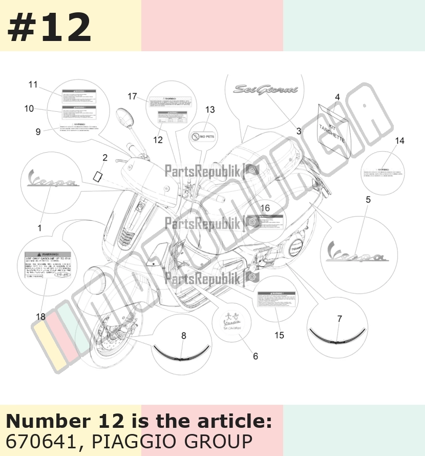 Autocollant, Motif: pression des pneus, (USA)