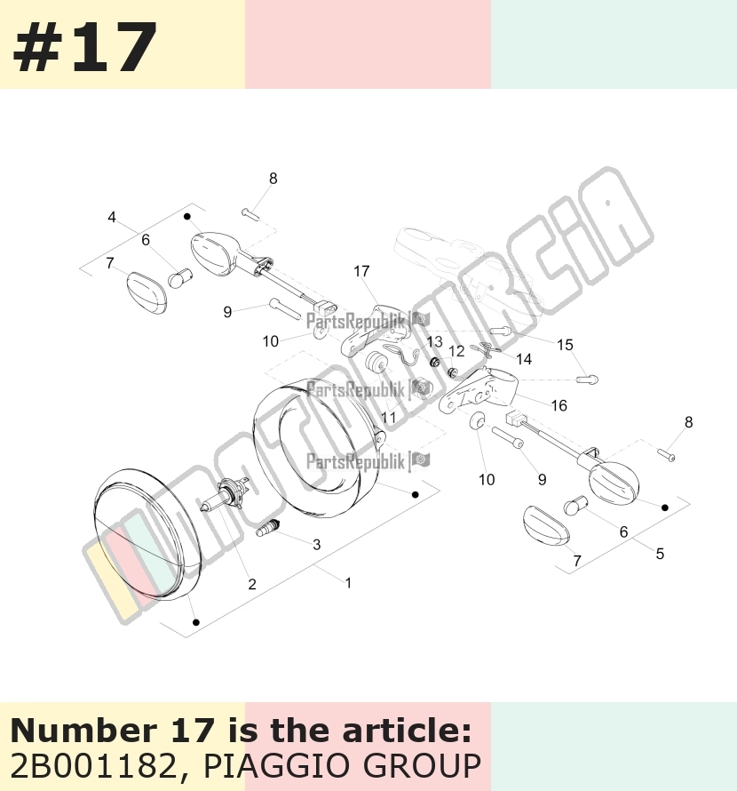 Bracket for headlight, right