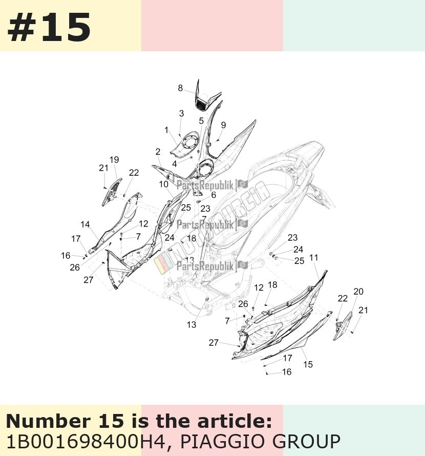 Verkleidung, links, grau, Suffix: H4_grau matt 760/B
