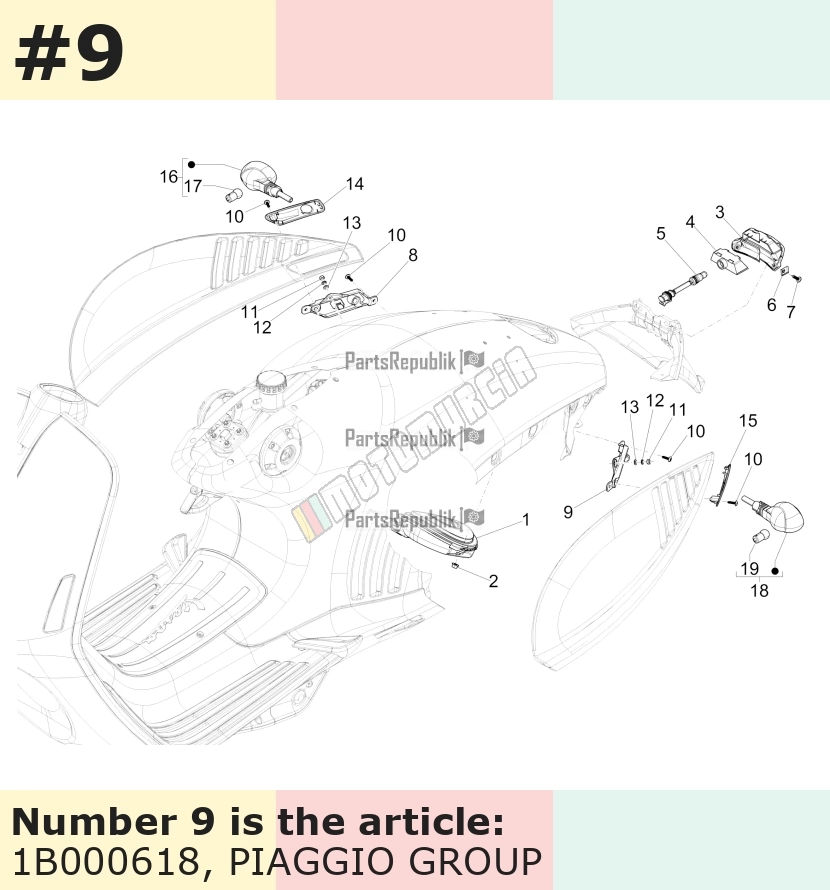 Bracket for indicators, rear, left, NAFTA (North America)
