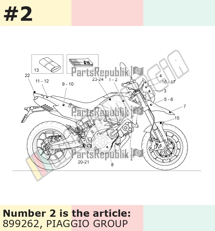 Dekor, Motiv: Aprilia, links