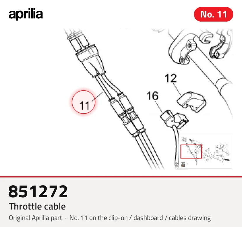 Throttle cable