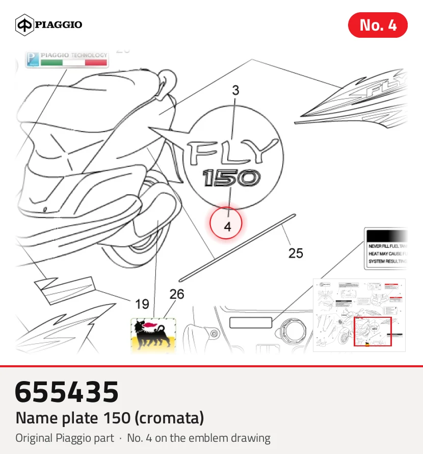 Naamplaatje 150 (cromata)
