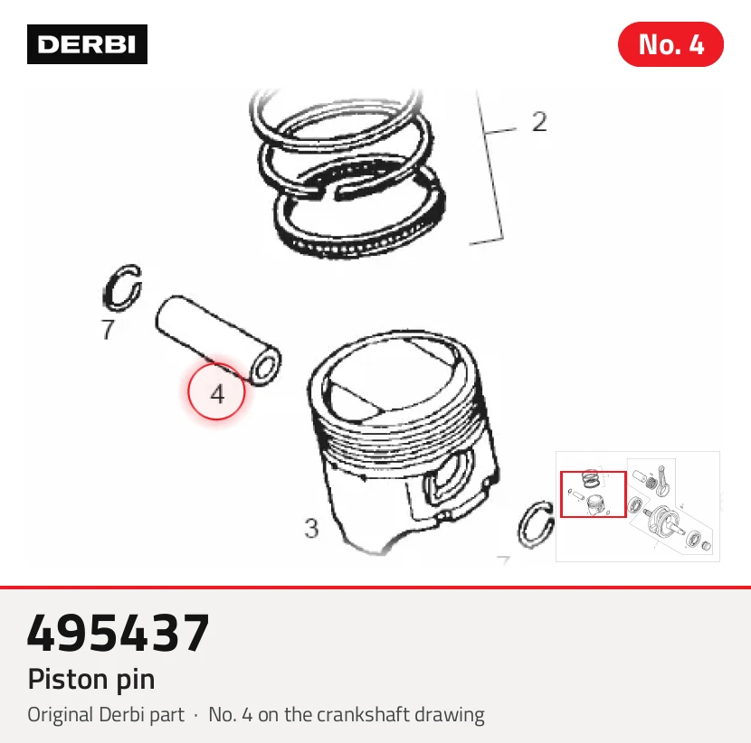 Axe de piston