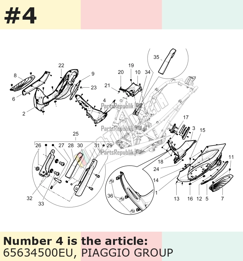 Revêtement, droit, argent, Suffixe et code couleur Piaggio: EU_gris pulsar 711/B