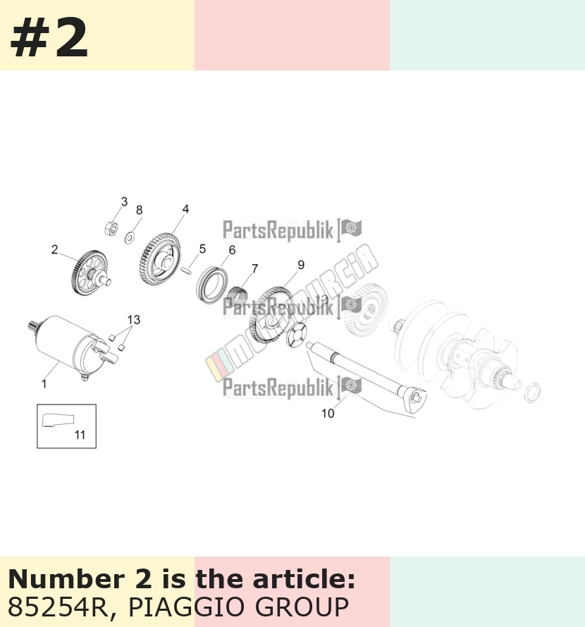 Número de reducción primaria de dientes: 12/64