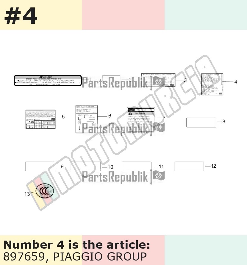 Aufkleber, Motiv: Emission control