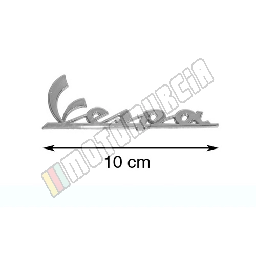 Inscription, Motif: Vespa, chrome, 99x33 mm, auto-adhésif