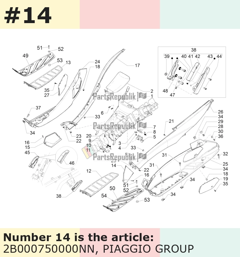 Couvercle, gauche, noir, Suffixe et code couleur Piaggio: NN_noir universo 91/B