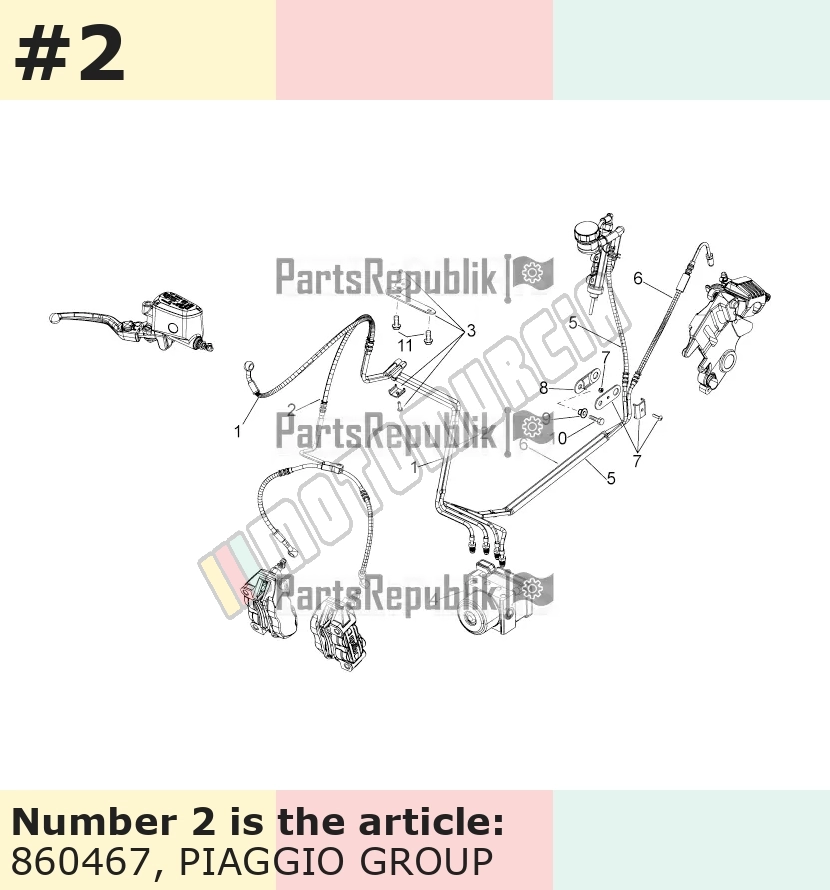 Bremsleitung, vorne